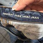 American Eagle AE Highest Rise Mom Distressed Raw Hem Denim Jeans Photo 10