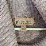Philosophy  Purple Turtleneck Comfy Soft Pastel 2X Photo 1