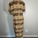 The Vintage Shop Vintage Cheetah Button Down Maxi Dress Photo 2