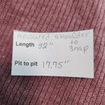 Kaileigh Mauve Ribbed Knit Mock Neck Bodysuit NWOT Size XXL Plum Bodysuit Photo 8