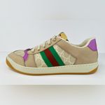 Gucci  Screener Ace Women's GG Sylvie Web Enamel Logo Supreme Sneakers EU 40.5 Photo 2