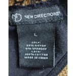 New Directions Fringe Vest Sleeveless Lace Back Cover Up Black Size L Size L Photo 3