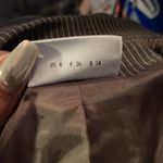 Akris Punto  | Gray Pinstriped Wool Blazer Sz 4 Photo 7