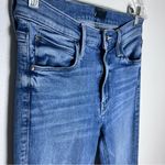 Mother The Mid Rise Dazzler Ankle Fray We The Animals Denim Jeans Sz 25 Blue Photo 5