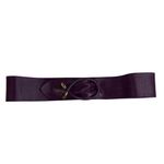 80’s Vintage Small S Sash Leather Wrap Belt Purple Gold Tone Detail Classic 6574 Photo 0