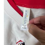 Morning Sun White Long Sleeve Crew Neck Sweatshirt Holiday Dog Embroidery XL Photo 4