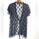 Smart & Sexy  XL Black Lace Tie Front Chemise Photo 8