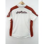Harley Davidson  Women's Embroidered Button Down Shirt 1W Burnt Orange Patch Photo 7
