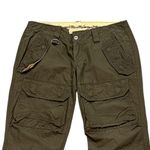 Miss Me  Cargo Pants Brown Small Y2K Low Rise Drawstring Ankle Hem Utility Photo 1