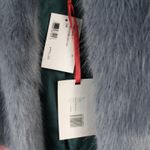 Shrimps Frederica Blue Pink Black Striped Colorblock Agnes Faux Fur Long Coat Size 10 Photo 11