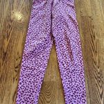 Barre3 Pink Fuschia Cheetah Leopard Print Leggings | S Photo 0