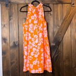NWOT J. Crew Tie Neck Mini Shift Dress Orange Size 8 Photo 5