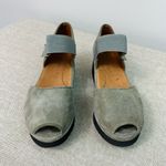 L'Amour Des Pieds Amadour Platform Sandal Gray Suede Size 9.5W Wide Photo 3