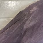 Antonio Melani Truly Beautiful Silk Blouse V Neck Charcoal Button Sleeves M Photo 7