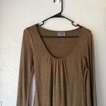 Michael Stars  Y2k Dress One Size Brown Long Sleeve Casual Knit Western‎ Boho Photo 2