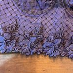 Romwe  womens whimsygoth fairy floral embroidered lingerie top purple L Photo 1