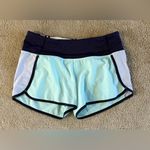Lululemon  Run Times Short 4” Size 6 Rare 2014 Retired Aquamarine Colorway Photo 7