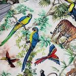 Ladder Women’s safari theme jaguar tropical loungewear pajamas sleep wear small Green Photo 1