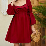 Exlura  Red Mini Dress Photo 0