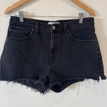 Abercrombie & Fitch Abercrombie Fitch Curve Love Mom Shorts Black High Rise Denim Shorts Size 10 Photo 0