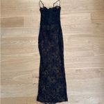 SKIMS  Maxi Dress Sheer Lace Corset Size L Black Photo 2