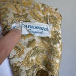 Vintage Parkshire Original Yellow Embroidered Sheath Dress Womens XS Grannycore Photo 4