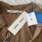 SAMSOE Beige Long Sleeve Shirt Dress size M Tan Size M Photo 3