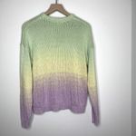Olivia Rubin Aria Ombré Rainbow Sweater Pastel Ombre Womens XS Green Photo 6