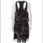 Robert Rodriguez Scoop Neck Silk Shift Dress Multi Color Graphic Print Lace Trim Photo 13