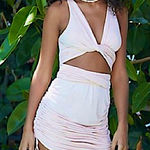 Free People  BEACH Paradise Convertible Mini Dress size Small Photo 0