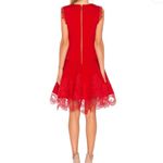 Bronx and Banco Antonia Red Sleeveless Lace Trim Mini Flared Dress Size US 6 Photo 2