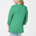 Quacker Factory NWT Green St PatrickS Day Sequin Knit 3/4 Sleeve Top Size XL Photo 2