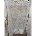 Its Pure Gould Womens White Pastel Stripe Knit Cardigan Sweater Top Size M Photo 5