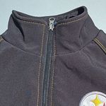 NFL Women’s Used  Steelers Jacket Size Medium Black Zip-Up Football Coat Photo 5