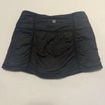 Athleta Women's Hatha Yoga Skort Black Ruched Skirt Built in Shorts Womens XS Photo 2