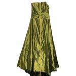 Jessica McClintock Vintage Gunne Sax Strapless Olive‎ Green  Formal Dress Gown Photo 9