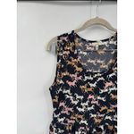 Anthropologie Porridge Horse Race Print Dress Women Small Navy Equestrian Boho Photo 5