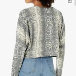 Jack by BB Dakota ⭐️ New with tags BB Dakota snake skin print soft cropped sweater in size small Photo 1