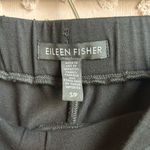Eileen Fisher ‎ High Waisted Cropped Jersey Knit Pull On Pants Sz S Black Photo 4