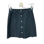 Aritzia  Wilfred‎ Centinela Faux Suede Mini Skirt in Black Size 4 Photo 2