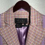 VINTAGE Terry Lewis • Tweed Blazer Jacket • Purple Yellow Green • Lined • Small Photo 3