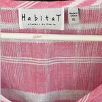 Habitat NWOT  Linen Asymmetric Hem Top
Red White Size XL Photo 2