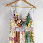 Alice + Olivia  Karolina Tie Front Maxi Dress in Vintage Summer Lavender Fields Photo 5