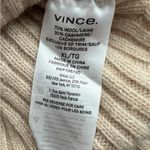 Vince  Women's Beige Ribbed Crewneck Sweater Photo 3