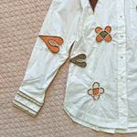 NWT ALEMAIS SPADES EMBROIDERED Women's long sleeves SHIRT Size 8 White Photo 12