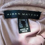 Aidan Mattox Aidan Maddox NWT Dusty Rose V Neck Long Sleeve Sequin Cocktail Dress‎ Size 6 Photo 3