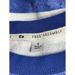 Free Assembly Small Blue Crewneck Sweatshirt Long Sleeve Casual Pullover I0217 Photo 1