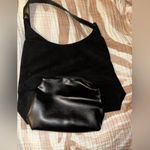 New Faux Suede Slouchy Hobo Bag & Pouch Multiple: Colors: burgundy, tan, brown, black Faux Suede Bag Faux Leather Pouch Photo 1