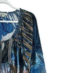 Live and let live One World Top Womens 1X Multicolor Boho Print Stretch Blouse Photo 2