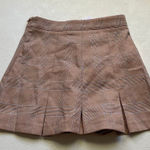 Adika Plaid Pleated Mini Skirt Women’s XS Brown Checkered Tennis Schoolgirl Y2K Photo 0